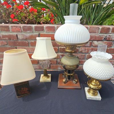 ECLECTIC COLLECTION OF VINTAGE TABLE LAMPS