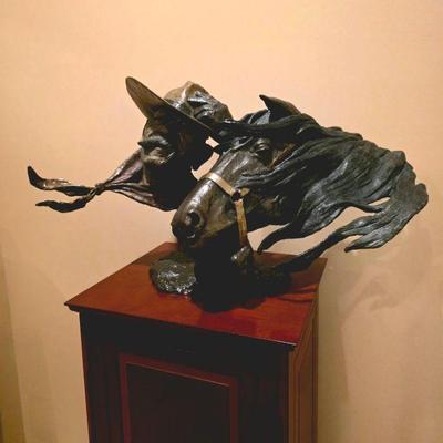 Mark Hopkins bronze signed with COA. 