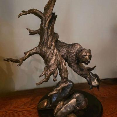 Mark Hopkins bronze-signed with COA