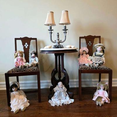Bisque dolls. 