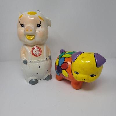 Vintage Ceramic Pig Banks