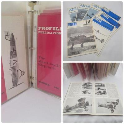 Binder Full Of Vintage Profile Publications Aircraft Magazines