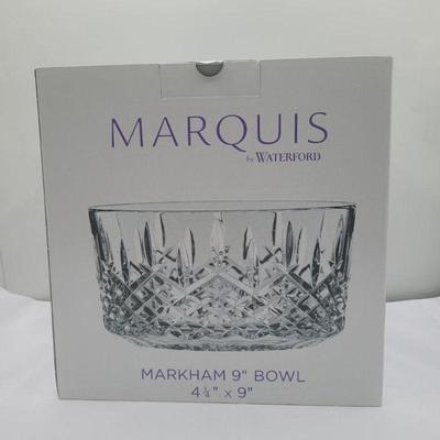 NIB Waterford Marquis Markham 9-Inch Crystal Bowl