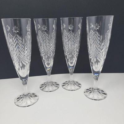 Christmas Tree Mikasa Crystal Flutes (4)
