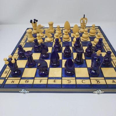 Chess Set - Wood Storage Chessboard Case