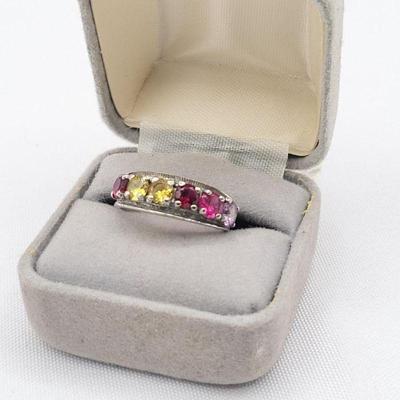 10k Multi-Color Sapphire Birthstone Ring