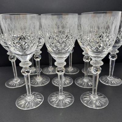 Twelve Rogaska Crystal Stemware 9.25 Inch Tall