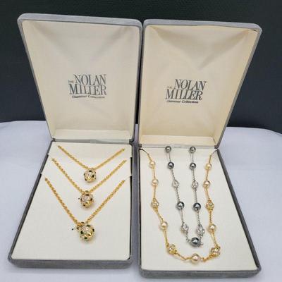 Nolan Miller Glamour Collection Chain & Crystal Necklaces