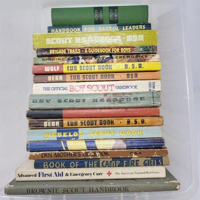 	1940's-70's Scout Books - Girls, Boys, Cub Scouts, Campfire & Brownie