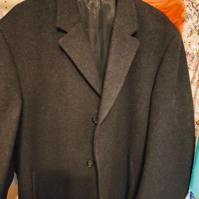 Jos A Banks over coat
