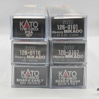 #5232 • (6) Kato N Scale Locomotives
