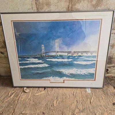 #9528 • Framed Craig Macintosh "Passing Storm" Print
