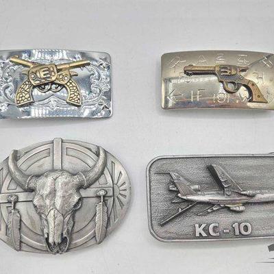 #1909 • (4) Belt Buckles
