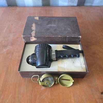 #15050 • Vintage Airguide Windial and Lenstatic Compass

