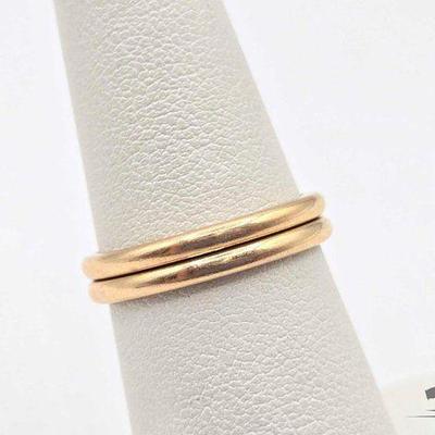 #733 • (2) 14k Gold Bands, 3.43g
