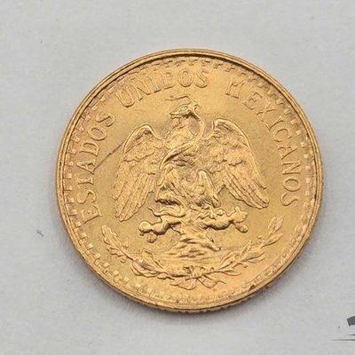 #1202 • 1945 Dos Pesos Gold, 1.6g
