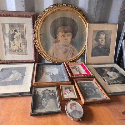 #15024 • (11) Framed Vintage Pictures

