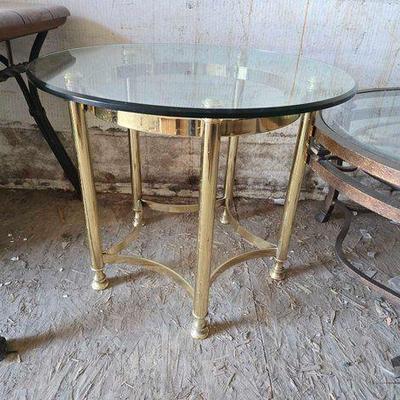 #9004 • Glass Top End Table
