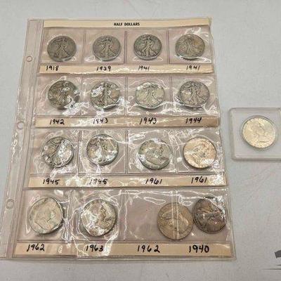 #1400 • (17) 90% Silver Half
