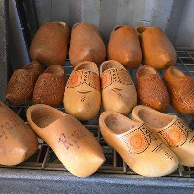#15016 • (7) Sets of Wooden Clogs

