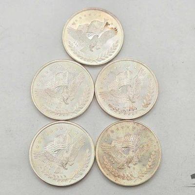 #1254 • (5) 1oz .999 Fine Silver Trade Unit
