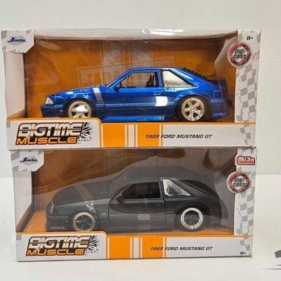 #1928 • (2) Big Time Muscle Die Cast Cars
