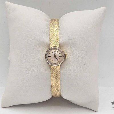 #1101 • 14k Gold Orchard Womens Rolex Watch Mechanical (1960s)
