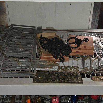 #2812 • Iron Garden Fencing, Wall Hanger & More
