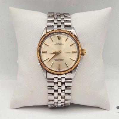 #1117 • Gents Ventage Rolex Oyster Perpetual Wrist Watch
