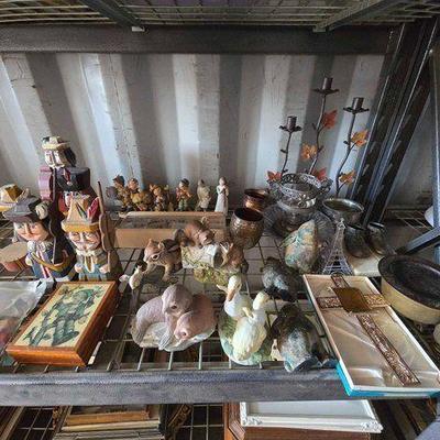 #15018 • Hummel Figurines, Carved Wooden Figures, Marbles, Homco Porcelain Figurines

