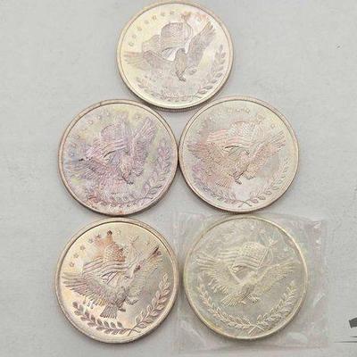 #1256 • (5) 1oz .999 Fine Silver Trade Unit
