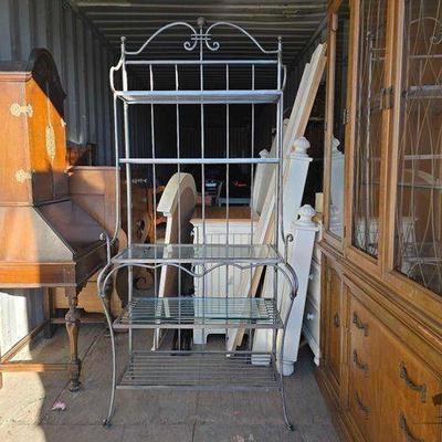 #11004 • Ethan Allen Legacy French Country Iron Bakers Rack
