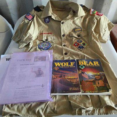 #15012 • Boy Scouts of America Shirt, Wolf Cub Scout Book, and the Big Bear Cub Scout Book
