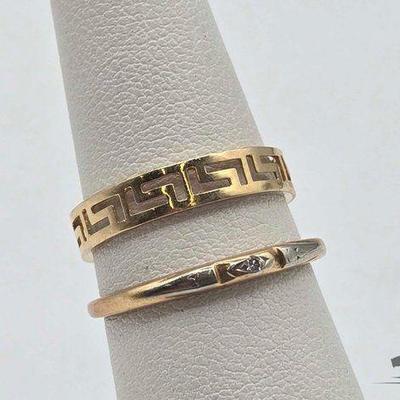 #737 • (2) 14k Gold Bands, 2.42g
