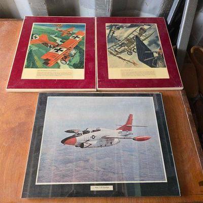 #15020 • (3) Airplane Prints
