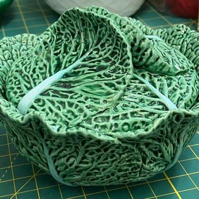 Bordallo pinheiro cabbage collection 921 h soup bowl with lid aaa2217