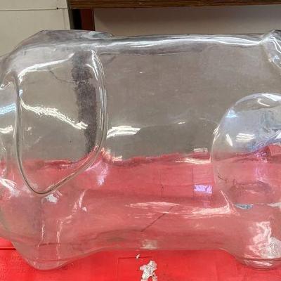 Vintage Libby Glass 5 Gallon "This Little Piggy Went to the Market" Bank AAA2216