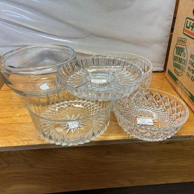 Box lot AAA5009 - Crystal and Glass Bowls $20