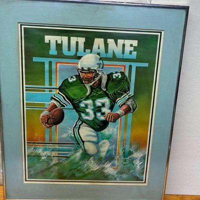 Aaa attic art aaa5076 tulane 1982 framed print local pickup