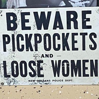 By Appointment AAA Vintage and Art 9017 Airline HWY New Orleans, LA 70118 Monday - Saturday 10-5 LG5010 Beware Pickpockets and Loose...