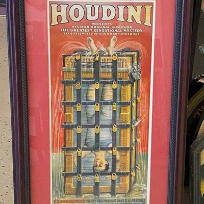 By Appointment AAA Vintage and Art 9017 Airline HWY New Orleans, LA 70118 Monday - Saturday 10-5 LG5205 Houdini Framed Print Bar Sign $45