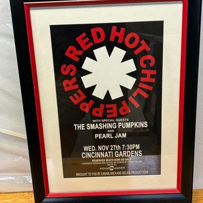 AAA5061 Red Hot Chili Peppers Concert Poster Local Pickup       By Appointment AAA Vintage and Art 9017 Airline HWY New Orleans, LA 70118 