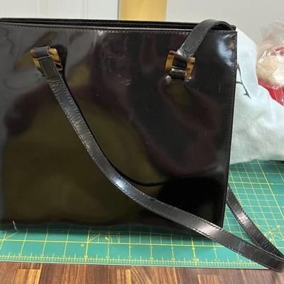 Furla patent leather made in italy tote bag aaa2230