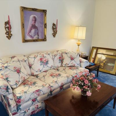 Floral sofa