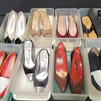 8 PAIRS OF DESIGNER SHOES SIZE 7N