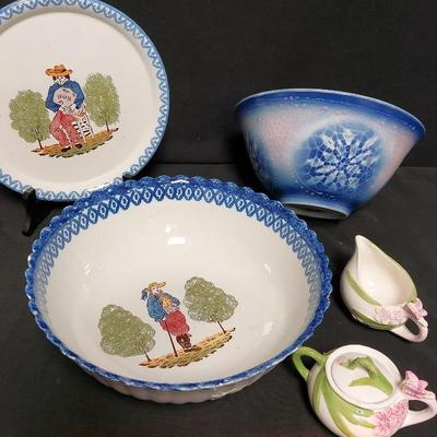 QUAINT FRENCH GLAZED EARTHENWARE AND MORE