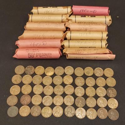 EARLY 1950s PENNIES
