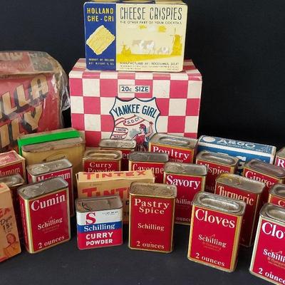 VINTAGE SPICE CONTAINERS 