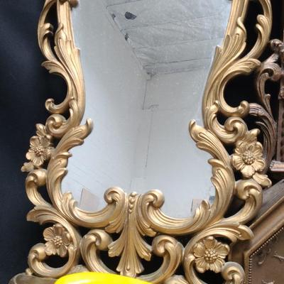 GLAMOROUS LOOKING WALL MIRRORS AND CLOCK