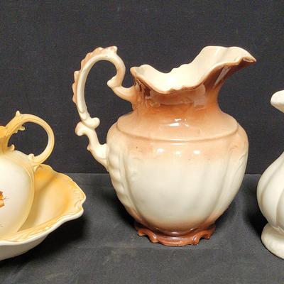 TRIO OF LOVELY VINTAGE PITCHERS